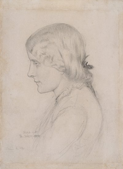 Portrait of Annie Miller, 1854 by George Price Boyce